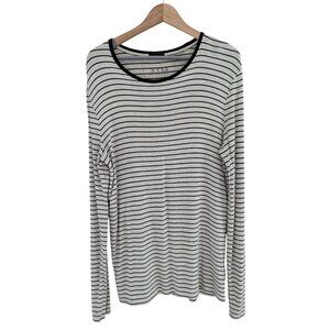 ATM Anthony Thomas Melillo Long Sleeve Striped Crew Neck T-Shirt Size S